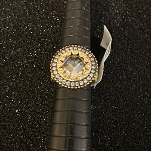 Freida Rothman size 6 crown gold plated sterling silver ring